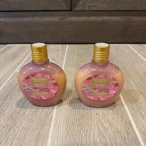 NWOT L'OCCITANE Delice des Fleurs Body Wash Set of 2